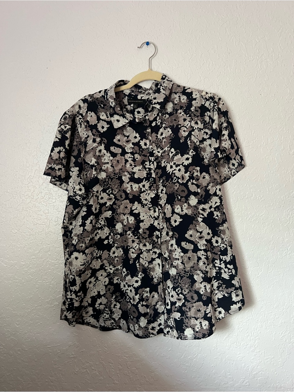 Floral Short-Sleeve Blouse